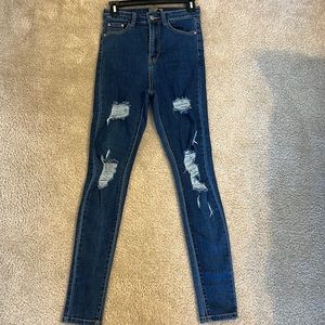 Pretty Little Thing 5 pocket Skinny Blue Jean. Size US 4. UK 8.